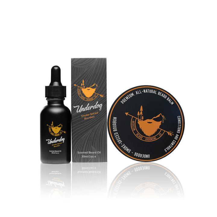 Beard Basics Kit gift set with beard oil and beard balm