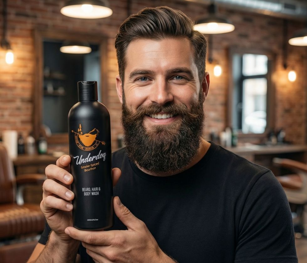 Bearded man with well-groomed beard