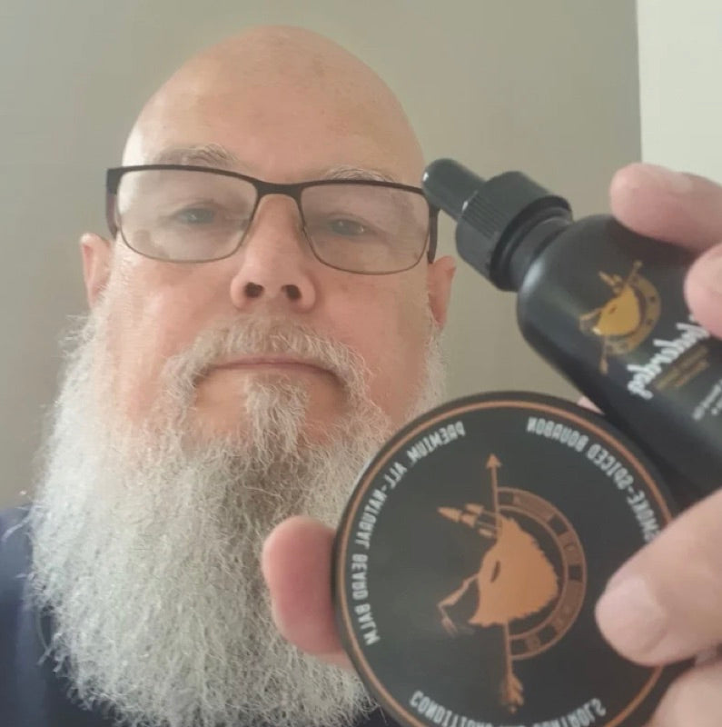Customer with Underdog oil and balm